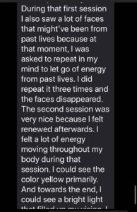 Roise Client - Reiki Testimonial Los Angeles - Torrance