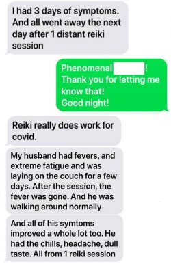 Covid Fevers Gone with Distance Reiki Testimonial 3